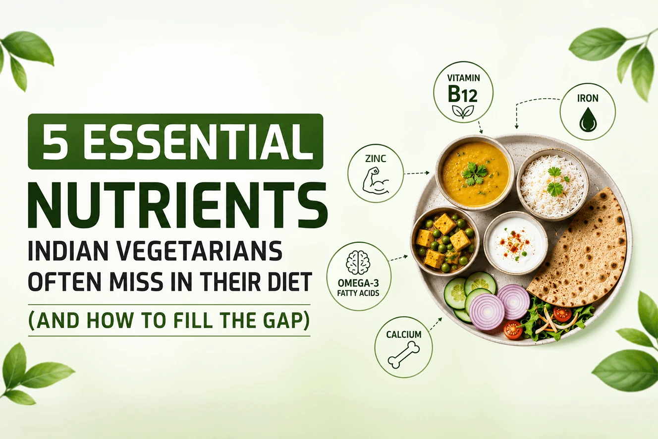 5 Essential Nutrients Indian Vegetarians Often Miss in Their Diet (And How to Fill the Gap)