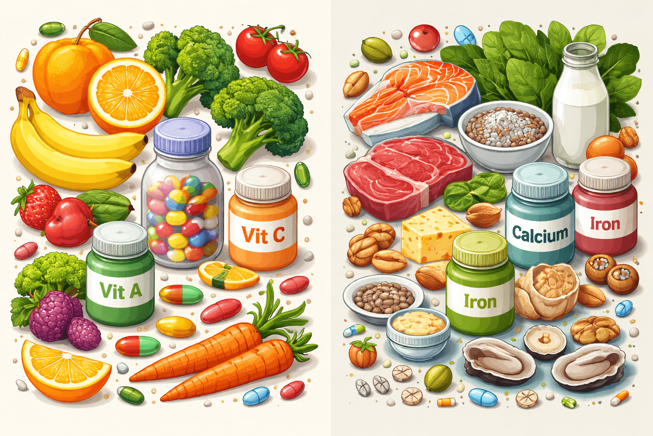 Difference Between Vitamin and Mineral